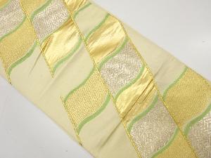 アンティーク　瓦模様織り出し袋帯（材料）